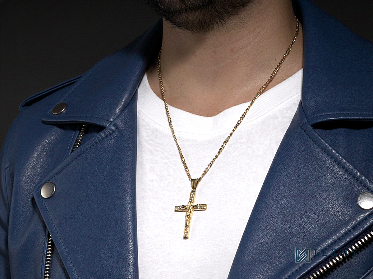 Dije Cruz Cristo Piedras