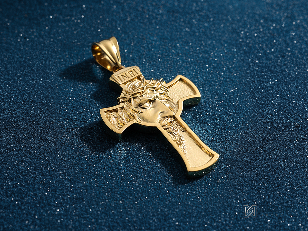 Dije Cruz Rostro Jesus