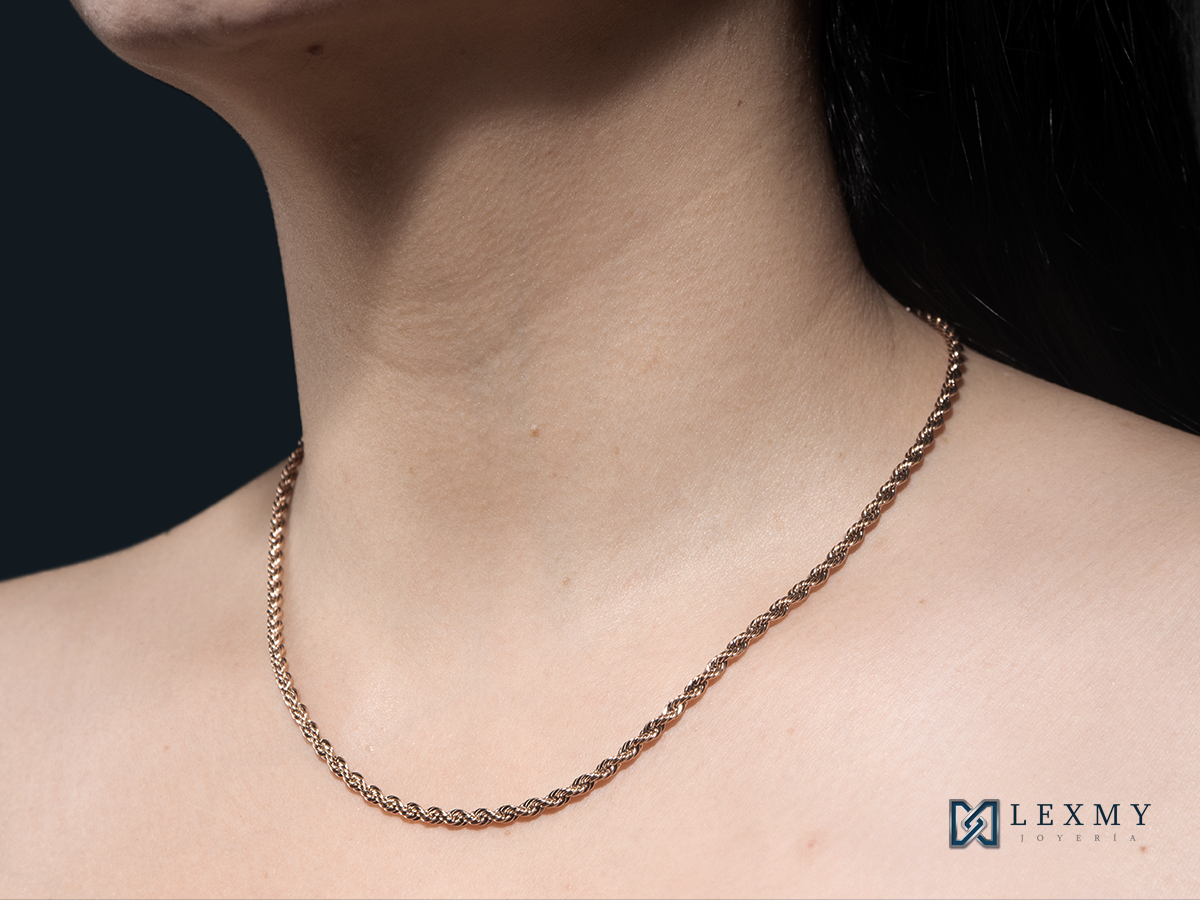 Cadena para mujer lazo mas dije