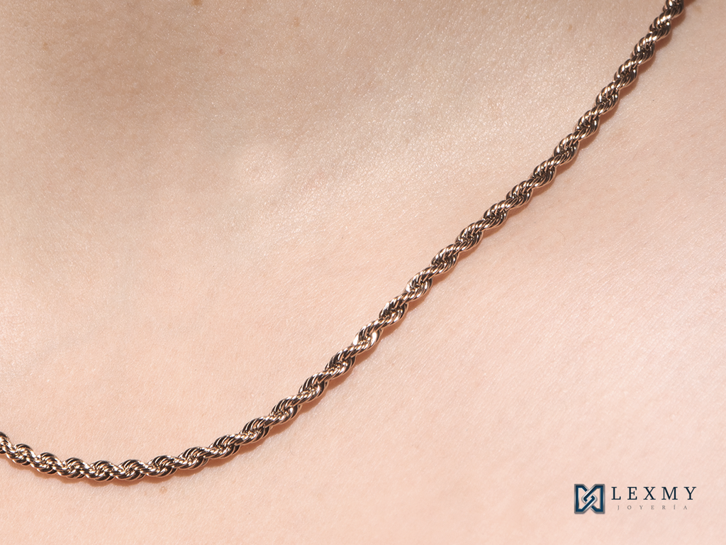 Cadena para mujer lazo mas dije